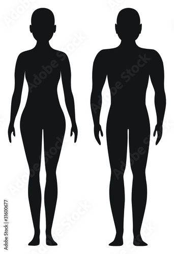 Proporcjonalne kształty mężczyzny i kobiety