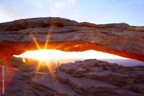 Sunrise at Mesa Arch in Canyonlands National Park, Utah, USA