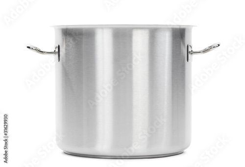metal cooker pot isolated
