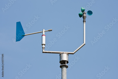 Anemometer measuring wind speed and direction