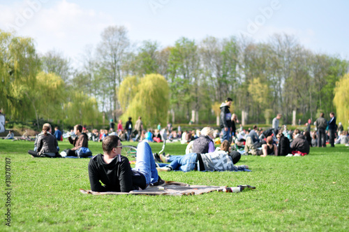 entspannung im park