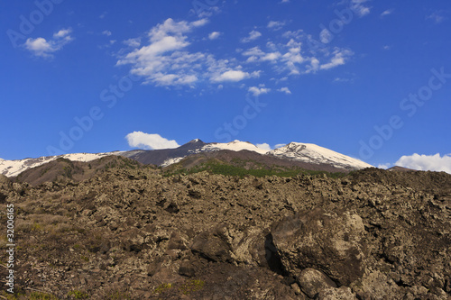 Lava of mt. Etna