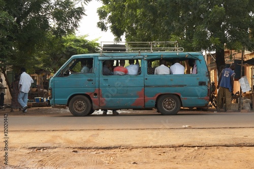 Public transport van in Bamako, Mali