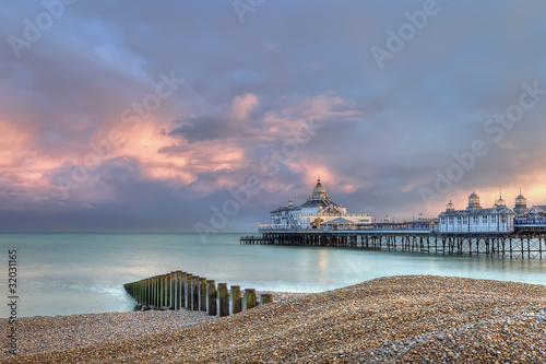 Eastbourne pier just before sunset