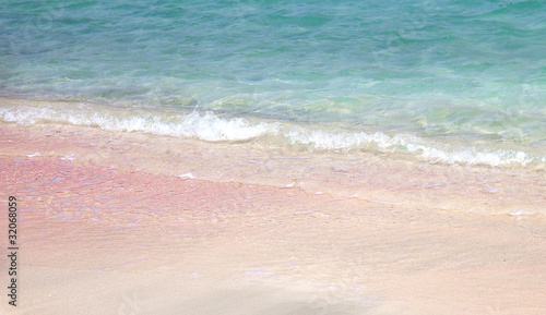 Pink sand in Elaphonisi (Crete)