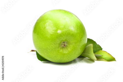 Jabłko z liściem #015