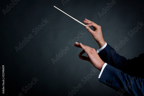 male orchestra conductor