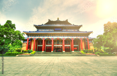 Sun Yat-sen Memorial Hall in Guangzhou, China. It is a HDR image