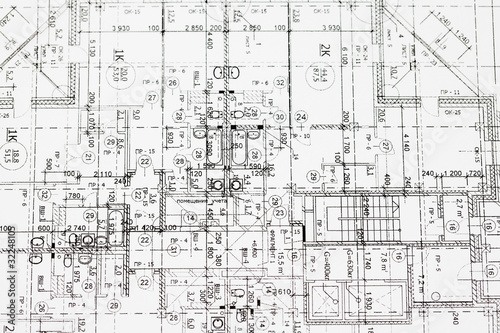 background of architectural drawing