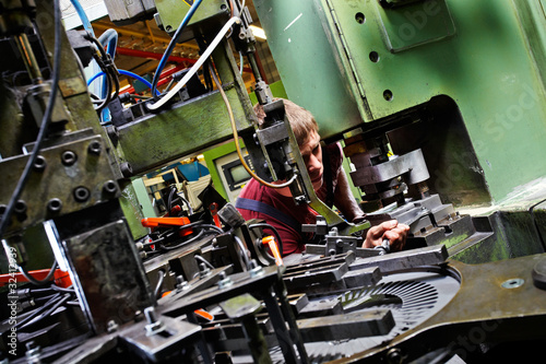 maintenance work on a die cutter