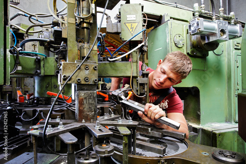 maintenance work on a die cutter