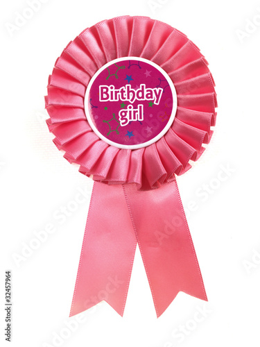 Pink Birthday Rosette