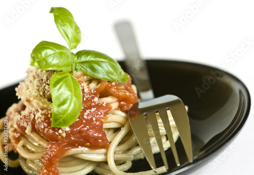 Spaghetti z sosem pomidorowym