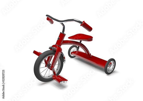 Red tricycle