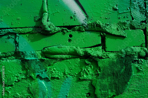 Graffiti Wall Green