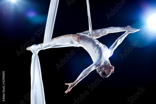 Young woman gymnast