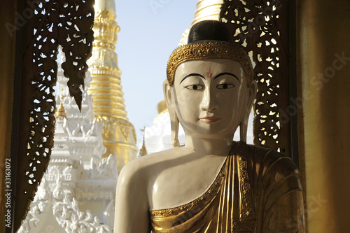 Buddha at Shwedagon Paya in Yangon, Myanmar