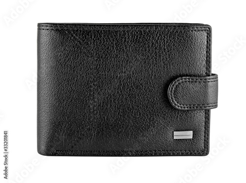 Black leather wallet