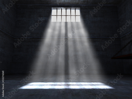 dark prison window bar light ray, nobody, freedom