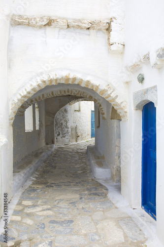 grèce; cyclades; amorgos : village de thoralia