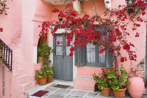 grèce,cyclades,naxos : village d'apiranthos