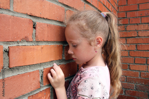 girl against the wall