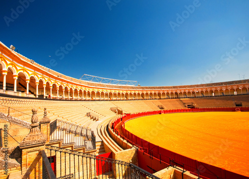 The bull arena of Seville, Spain