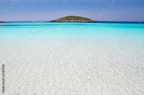 Formentera beach illetas white sand turquoise water