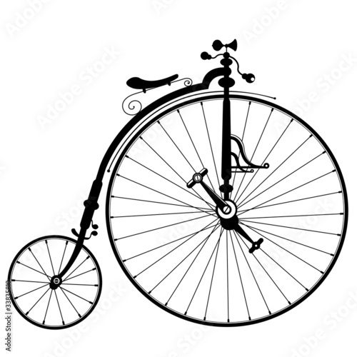 old bicycle drawing