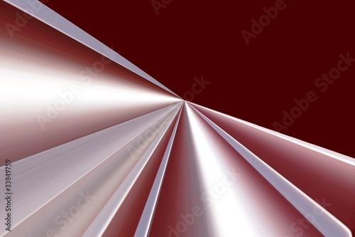 Abstract Design in Red and Silver