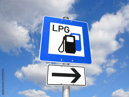 Schild LPG-Tankstelle