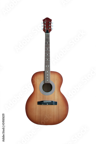 Acoustic Guitar - white background