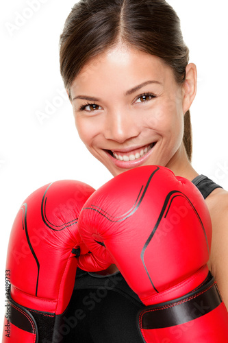 Boxing fitness woman
