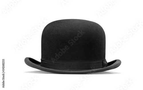 a bowler hat isolated on a white background