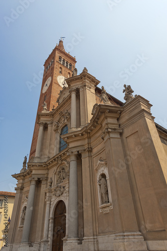 Treviglio (Italy), facade of San Martino church