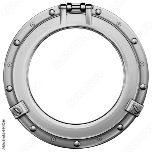 Bullauge (Stahl) mit Beschneidungspfad / porthole