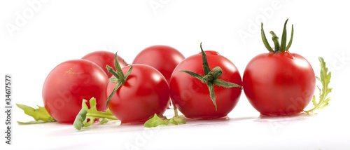 Tomatos and ruccola (arugula)