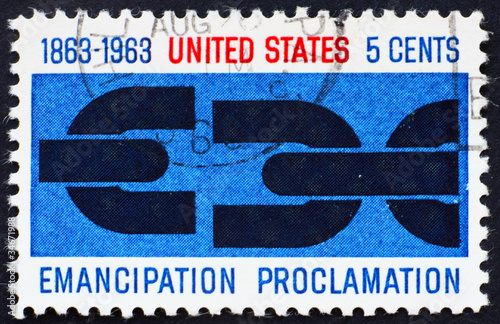 Postage stamp USA 1963 Emancipation Proclamation