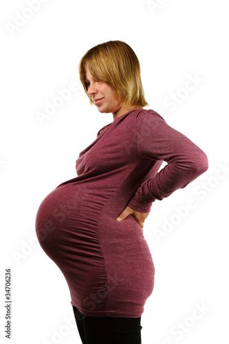 Hochschwangere Frau