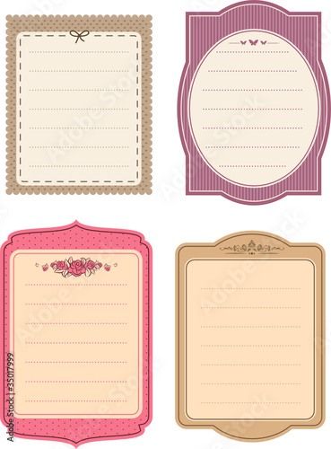 Vintage background with flowers. Vector