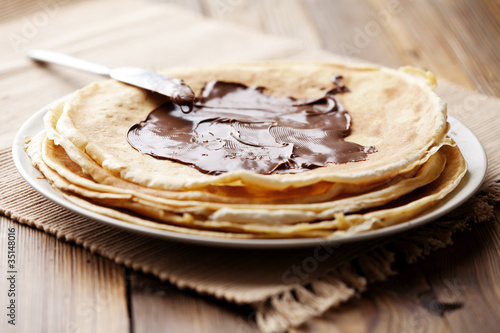 chocolate crepes