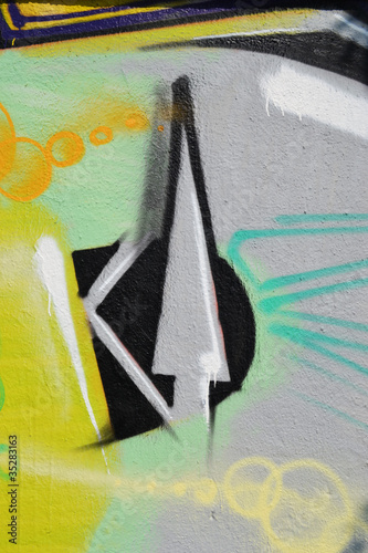 urban graffiti as background