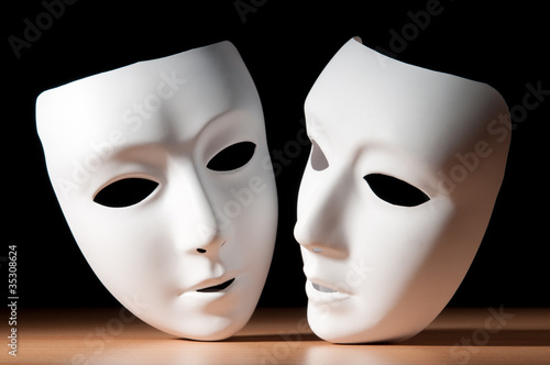 Masks with theatre concept