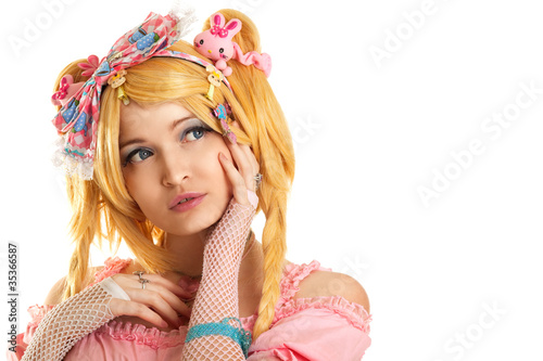 Lolita doll character portrait young woman