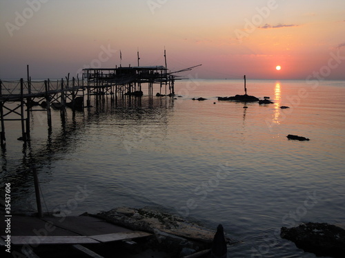 trabocco all'alba