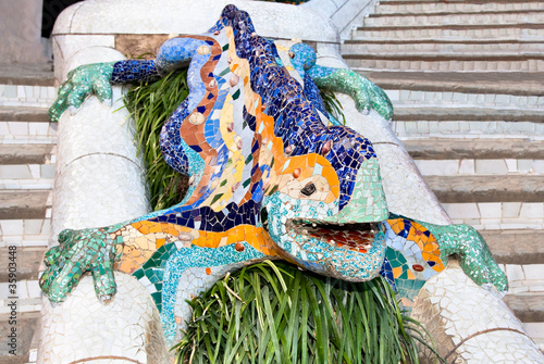 Mosaic Lizard in Park Guell