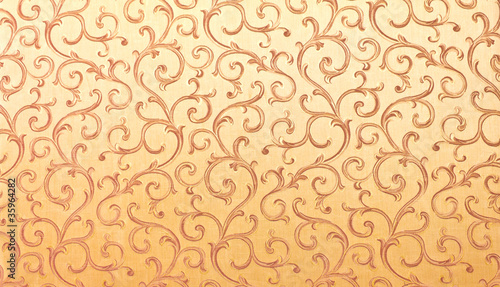 Thai pattern style on the wall