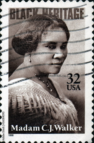 Black Heritage. Madam CJ Walker. USA.