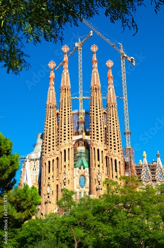 Sagrada Familia church in Barcelona - Spain
