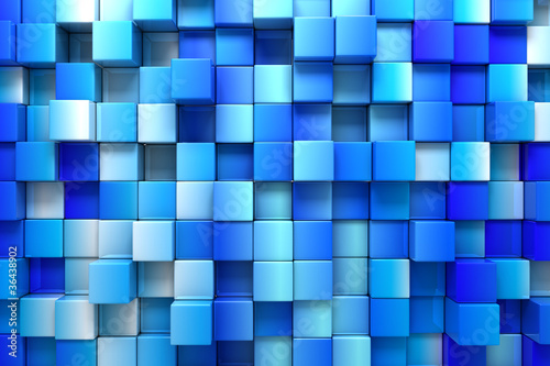 Blue boxes background